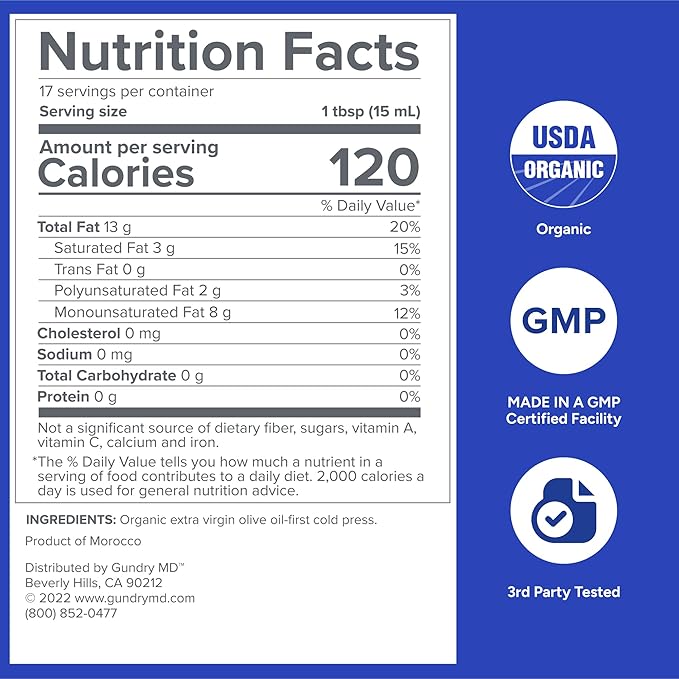 Gundry MD Polyphenol Rich Olive Oil