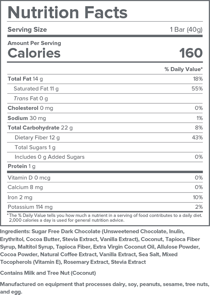 Gundry MD Coconut Chocolate Bar