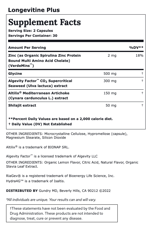 Gundry MD Longevitine Plus